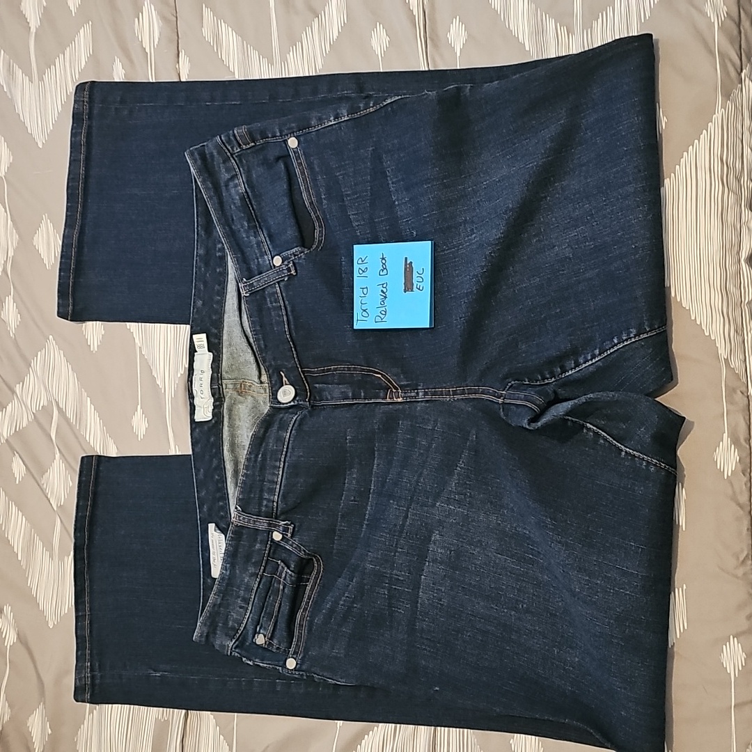 Torrid Dark Indigo Bootcut Stretch Jeans